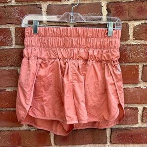 Free People Womens Burning Up Orange The Way Home Shorts Small NWOT